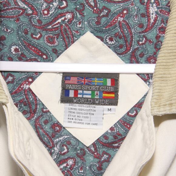 Vintage 90s Denim Duster Jacket Coat Size Medium Paris Sport Club - Picture 11 of 11